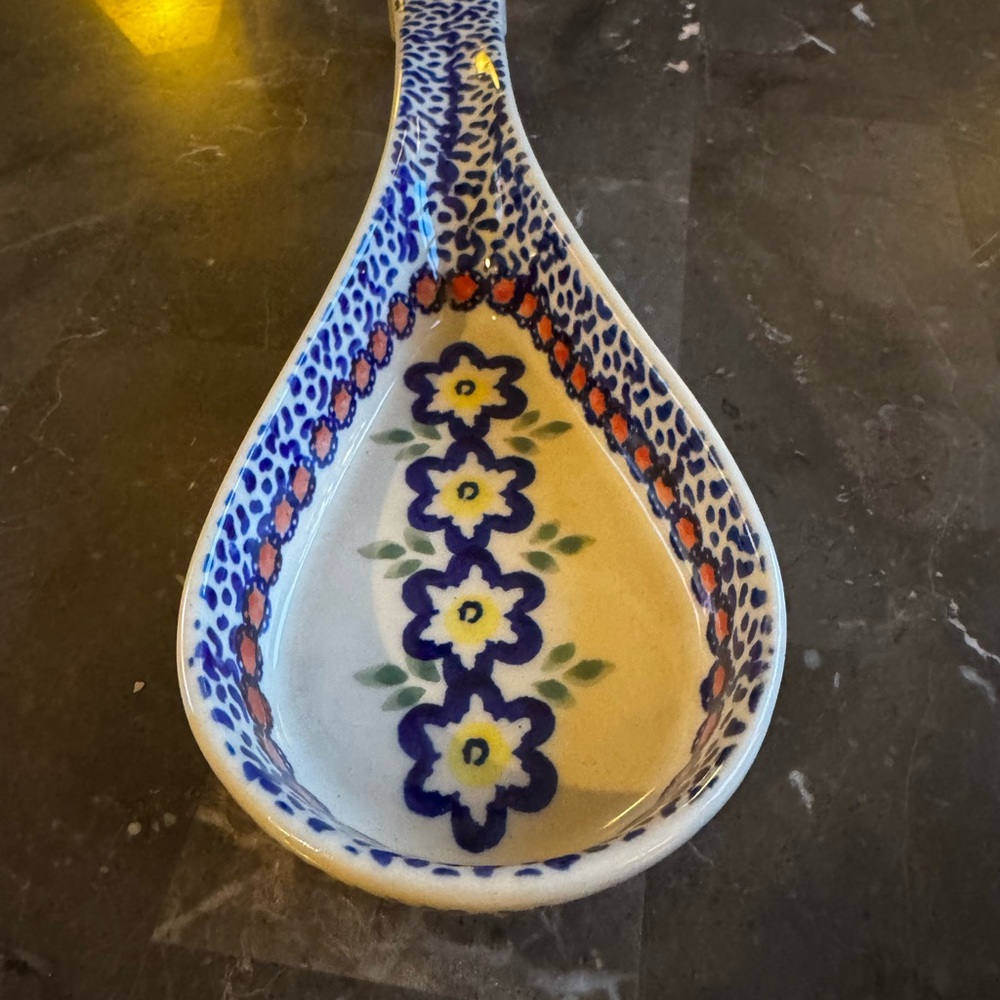 Polish Pottery Spoon Rest